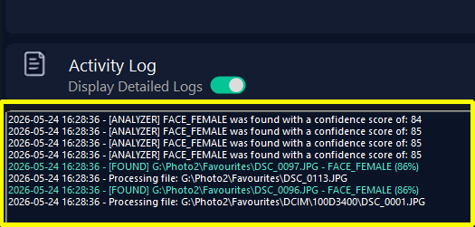 Review detected images in Detectnix Vision