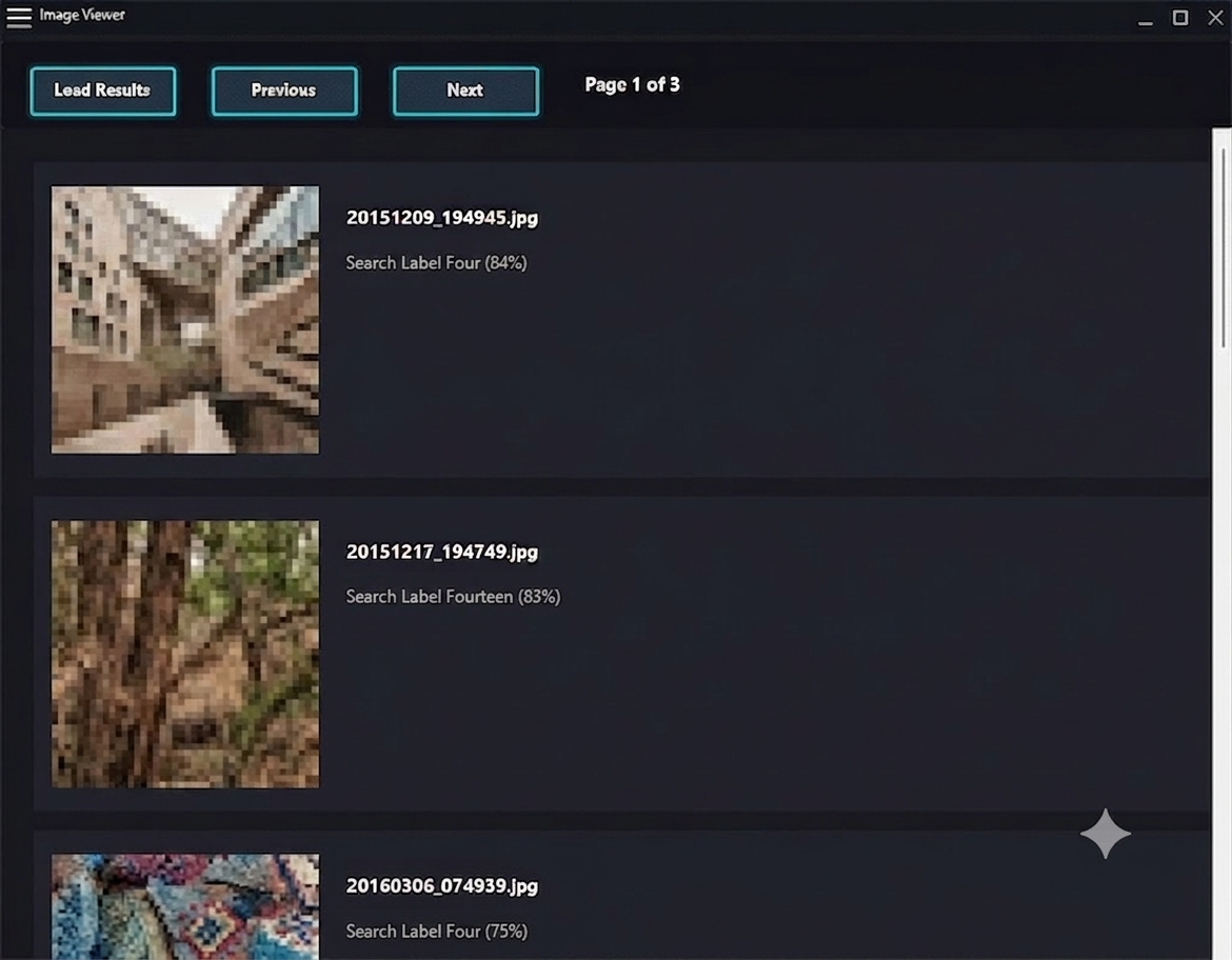 Review detected images in Detectnix Software